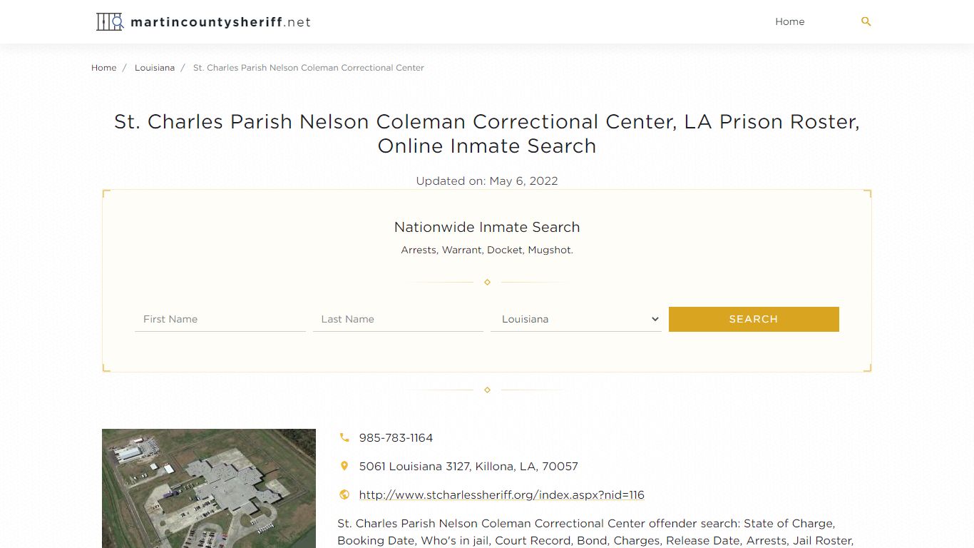 St. Charles Parish Nelson Coleman Correctional Center, LA ...